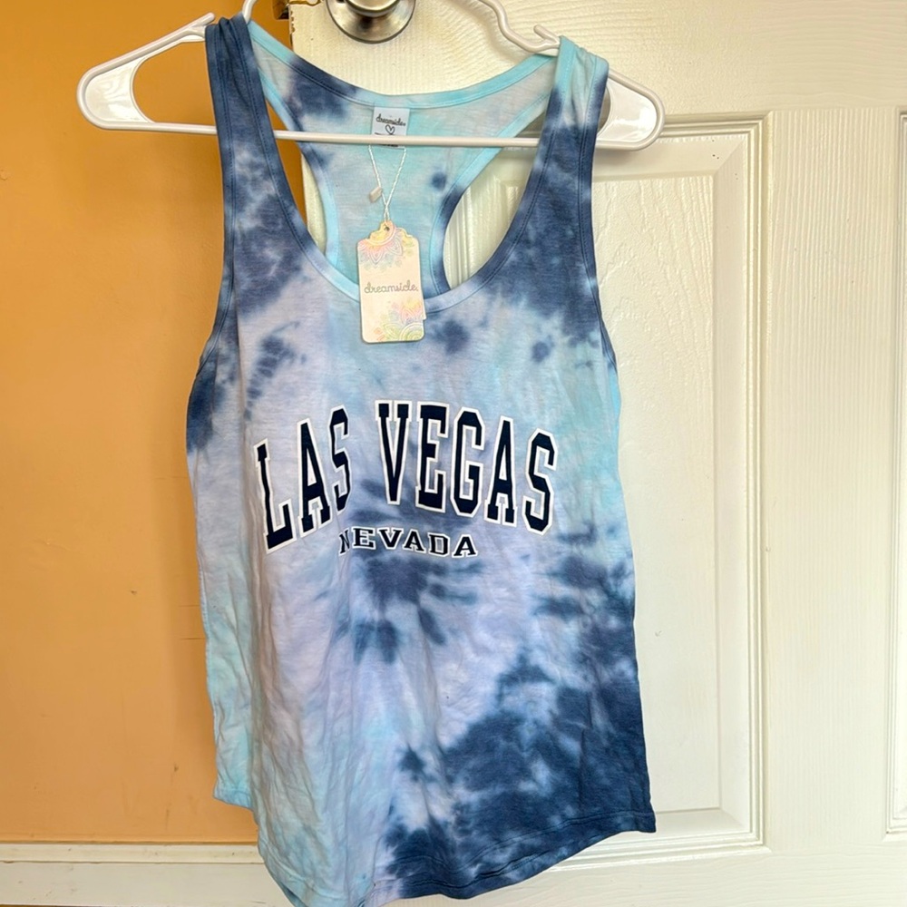 Dreamsickle muscle tee size small